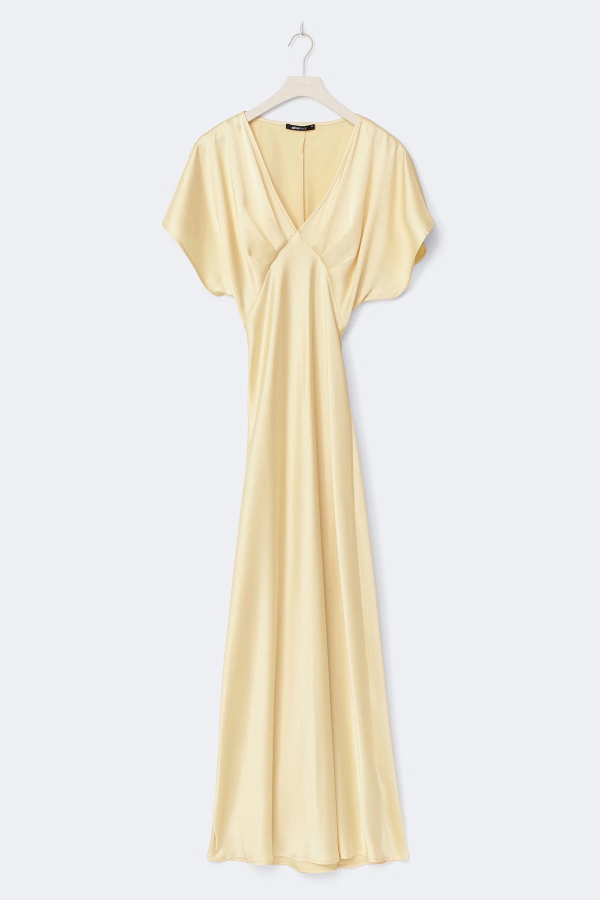 Yellow Satin Dress
