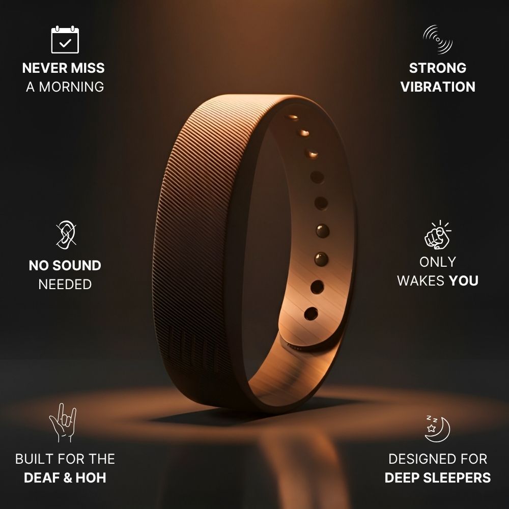 Wake Band - Silent Vibrating Alarm for Deaf & HoH